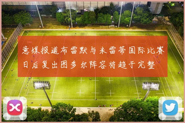 意媒报道布雷默与米雷蒂国际比赛日后复出图多尔阵容将趋于完整